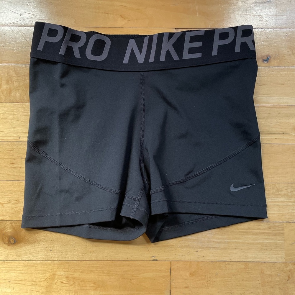 Black on black Nike Pro Dri Fit Shorts